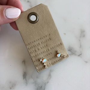 Anthropologie opal climbing studs